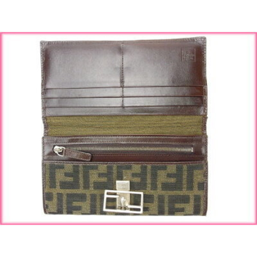 FENDI Zucca long Wallet brown black beige - Picture 5 of 6